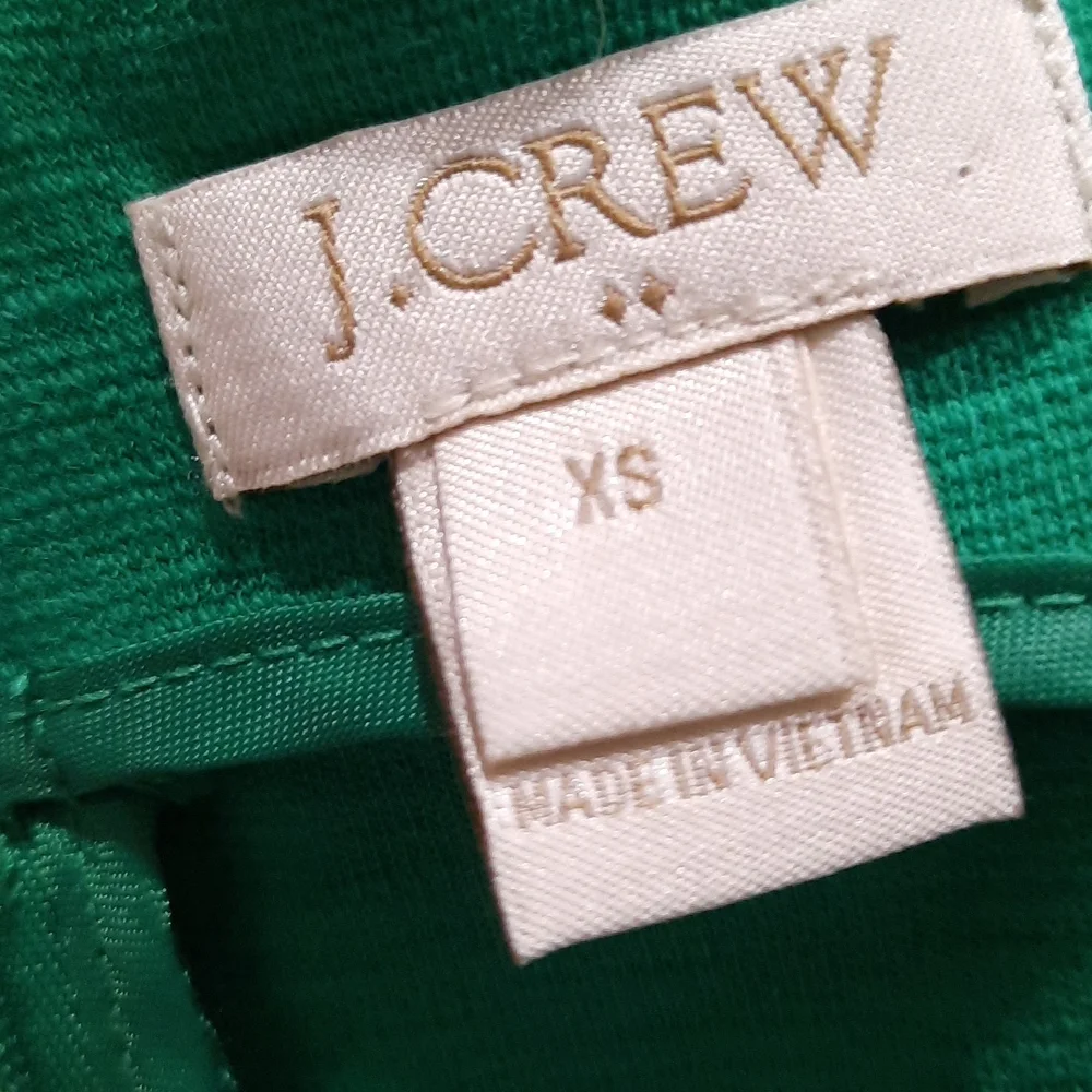 J. Crew sleeveless xs green mini dress - Picture 6 of 6